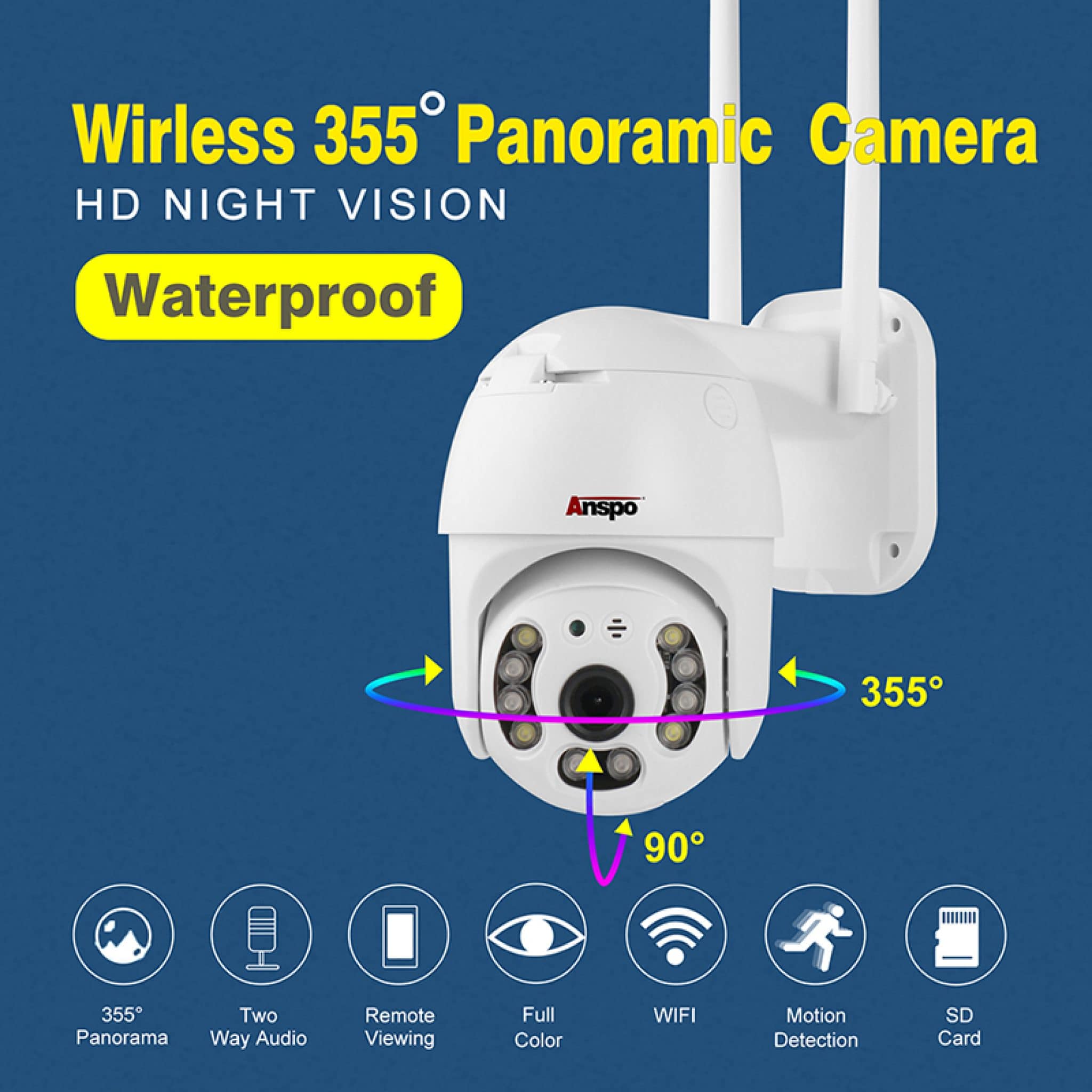 360° Wireless Outdoor Surveillance Camera Best CCTV Camera