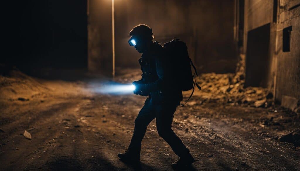how to use an extremely bright online flashlight safely