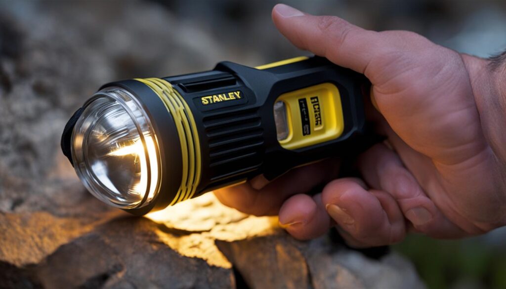 Stanley Fatmax Rechargeable Lithium Ion LED Spotlight Flashlight Stanley Fatmax Rechargeable Lithium Ion LED Spotlight Flashlight