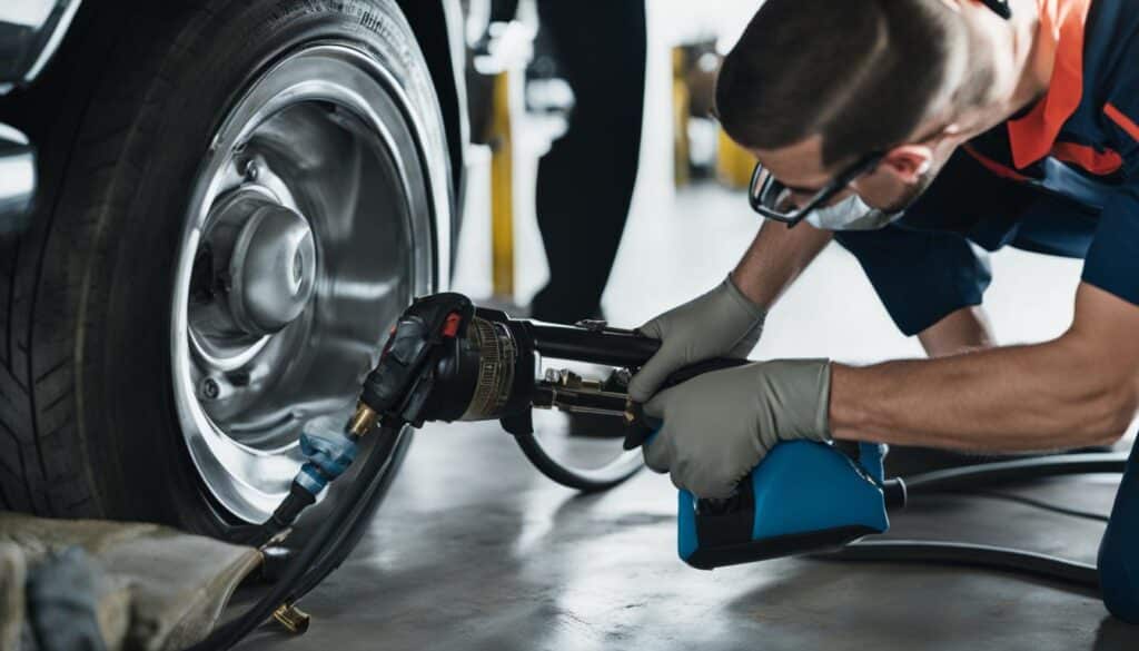 Using an Air Compressor to Inflate Car Tires